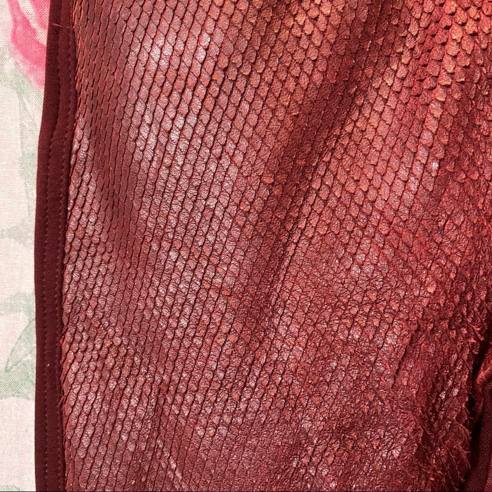 Nwt 7 For All Mankind Python Embossed Lamb Leathe… - image 6